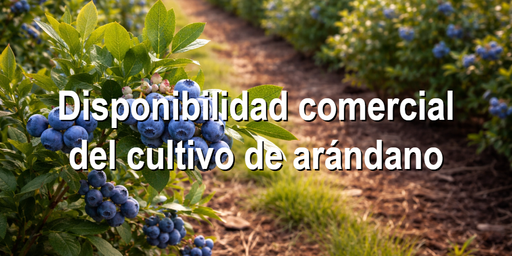 Disponibilidad comercial del cultivo de arándano