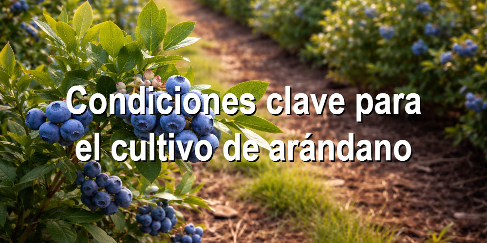 Condiciones clave para el cultivo de arándano